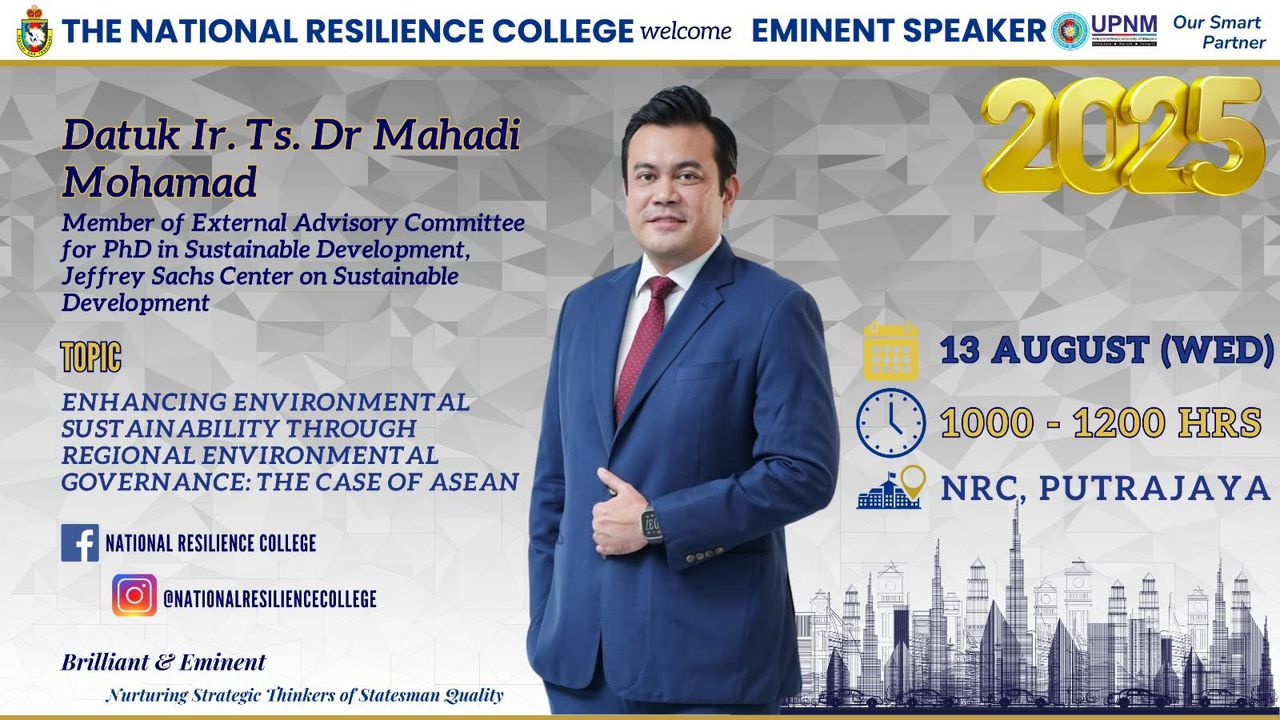August 13, 2025 – Enhancing Environmental Sustainability through Regional Environmental Governance: The Case of ASEAN