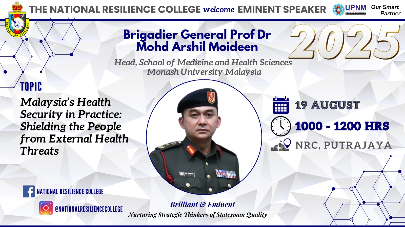 August 19, 2025 – Malaysia’s Health Security in Practice: Shielding the People from External Health Threats