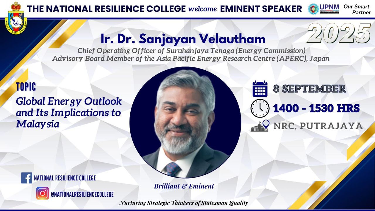 September 8, 2025 – Global Energy Outlook and Its Implications to Malaysia