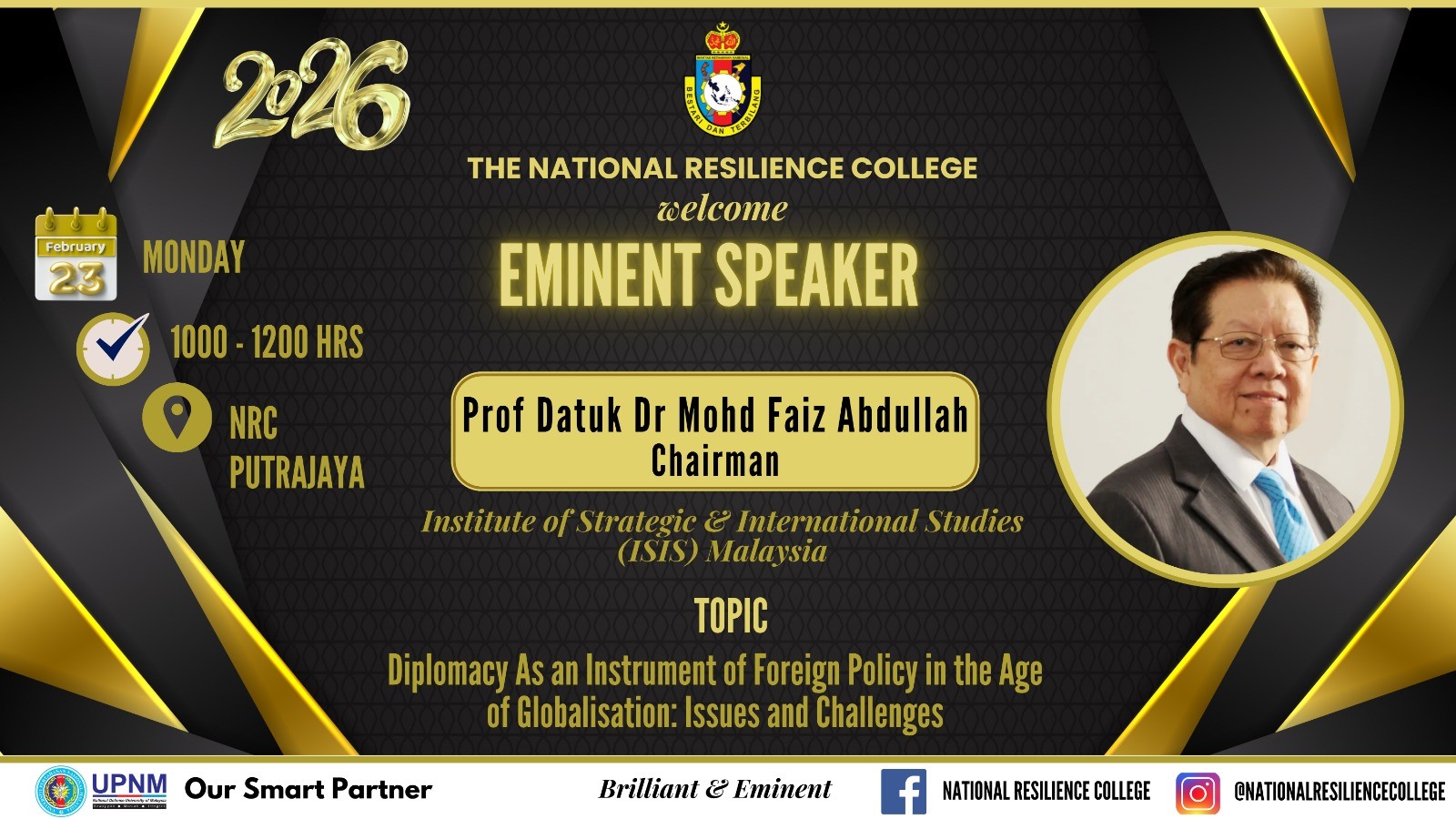 February 23, 2026 – Diplomacy as an Instrument of Foreign Policy in the Age of Globalisation: Issues and Challenges